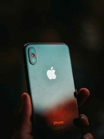 post-2018 iPhone in person's hand